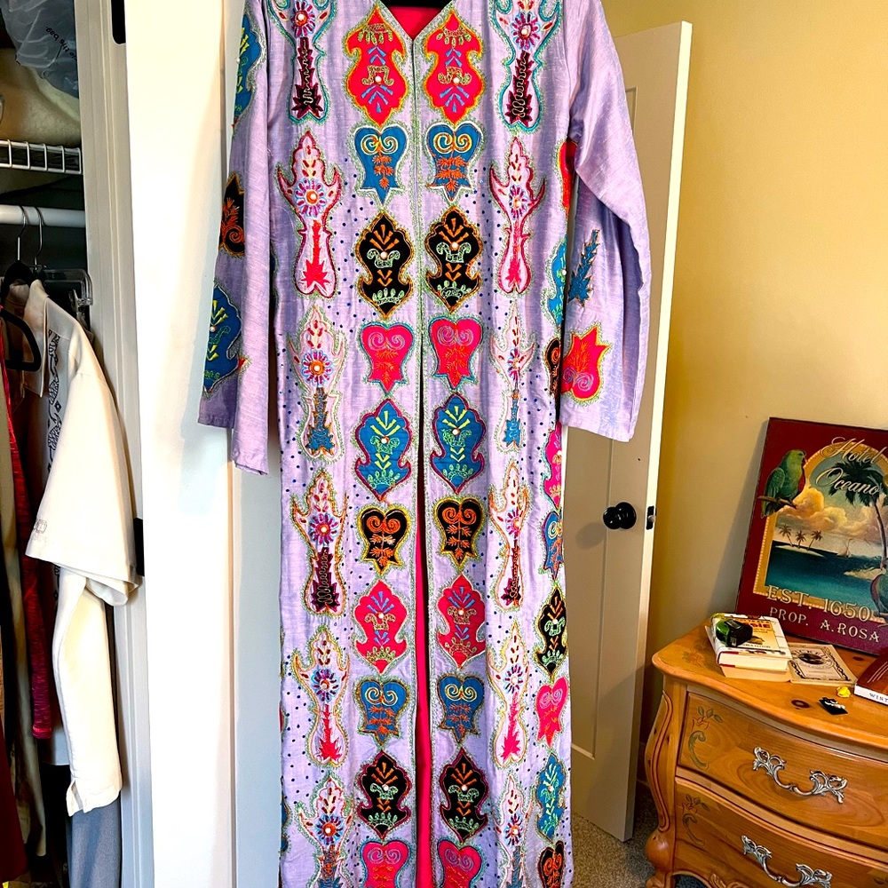 Indian or Arabic Dress and Coat Overlay